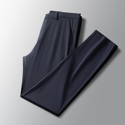 29-40 Men's Summer Pants Thin Straight Stretch Casual Pants with No Trace  khaki man trousers for work Fabric Silky Cool Feeling