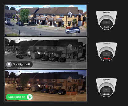 H.View 8Mp Poe Ip Camera Ai Face Detection 4K Cctv Security Camera Outdoor Dome Audio Video Surveillance Recorder xmeye app nvr