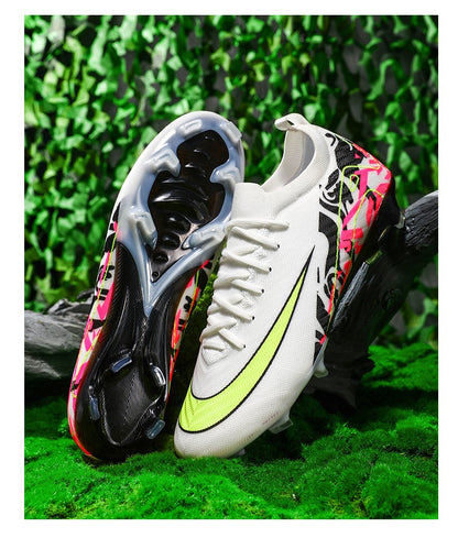 New Men Football Boots Training Long Spikes Soccer Shoes Sneakers Original  Drop Shipping Futsal Cleats Match Ultralight Indoor