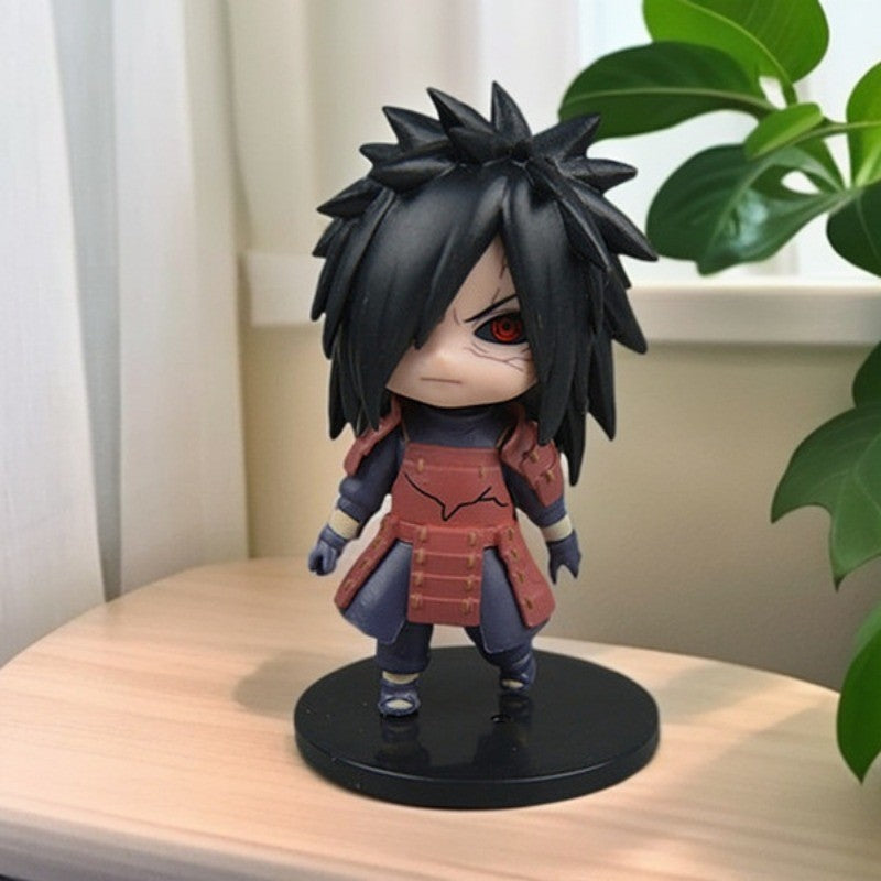 Naruto Kakashi digital Itachi Tsunade modelo de boneca artesanal Enfeites moda desenho animado brinquedo: Sasuke