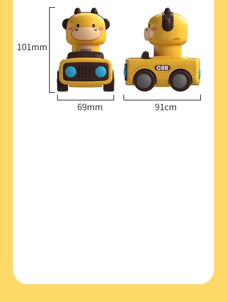 Children's Animal Toy Car Push-Along Vehicle Fun And Interactive Playtime Essential for Kids Intellectual Development Gift