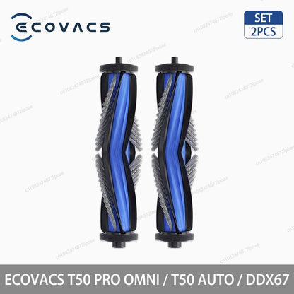 Acessórios para Aspirador Robô ECOVACS T50 PRO OMNI / T50 AUTO / DDX67 Escova Principal Escova Lateral Filtro Hepa Pano de Limpeza Saco de Pó Peças