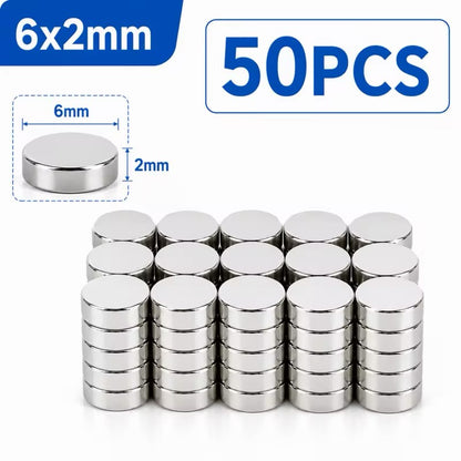 50 Pieces Magnets For 3D Printing,4x2 5x2 6x2 8x2 10x2mm Mini Magnets For 3D Printing,Refrigerator,Office, DIY, Crafts