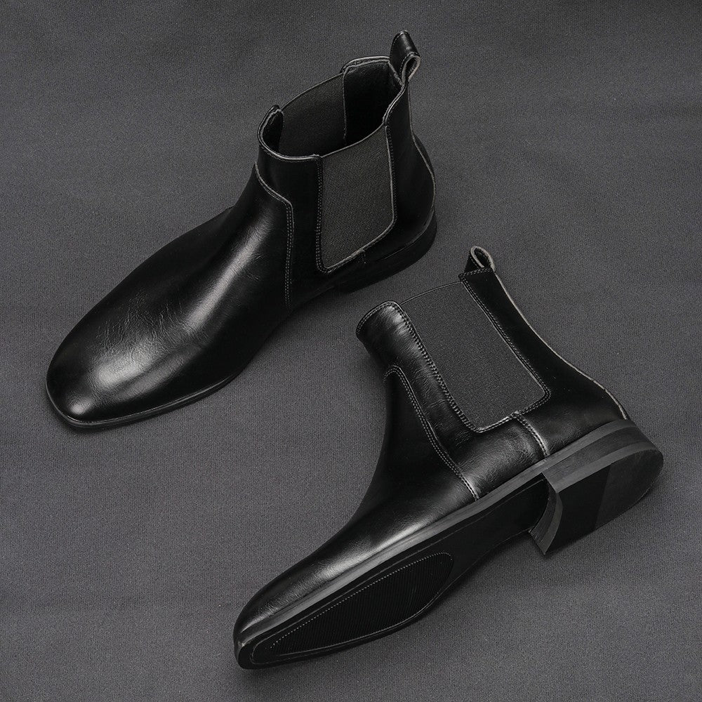 40~46 Botas Chelsea Masculinas 2024 Marca Confortável Moda Couro Botas Masculinas #KD431