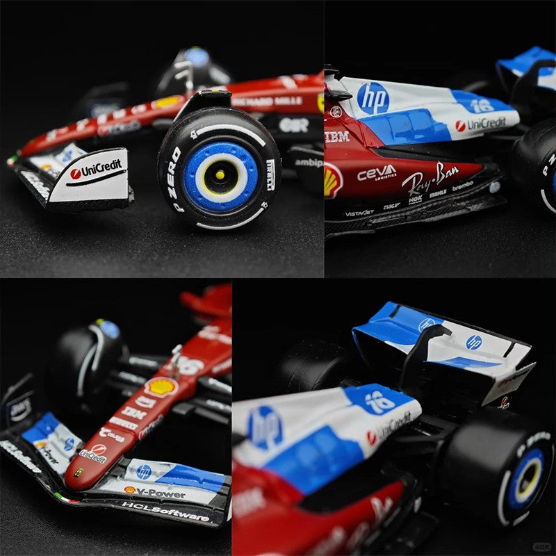 Novo Em Estoque Bburago 1:43 Ferrari Sf25 Miami Gp Liga Miniatura Modelo Diecast 2025 F1 Carro #16 Charles Leclerc Carro de Brinquedo Presente para Crianças