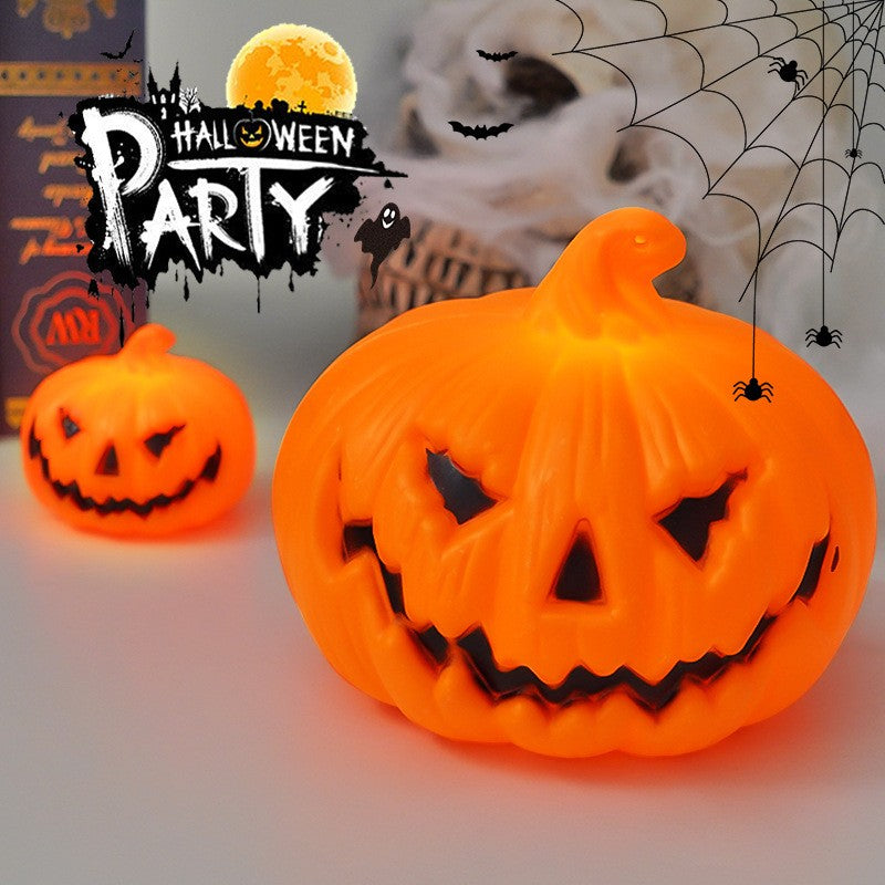 Halloween LED Pumpkin Lamp Ornaments Horror Atmosphere Kids Toy 2026 Halloween Party Home Decor Decoration Supplies