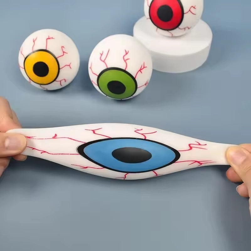 Halloween Horror Eyeball Squishy Toys - Soft Plastic Stress Balls, Novelty Fidget Gadgets, Perfect Party Favors, Gag Gifts