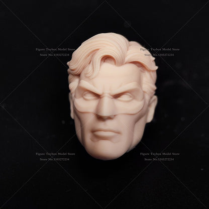 1/12 Quadrinhos Lanterna Verde Design de Máscara Escultura de Cabeça Masculina Não Pintada Guy Gardner Modelo Branco Brinquedos Para Corpo 6" Ml Shf Mezco