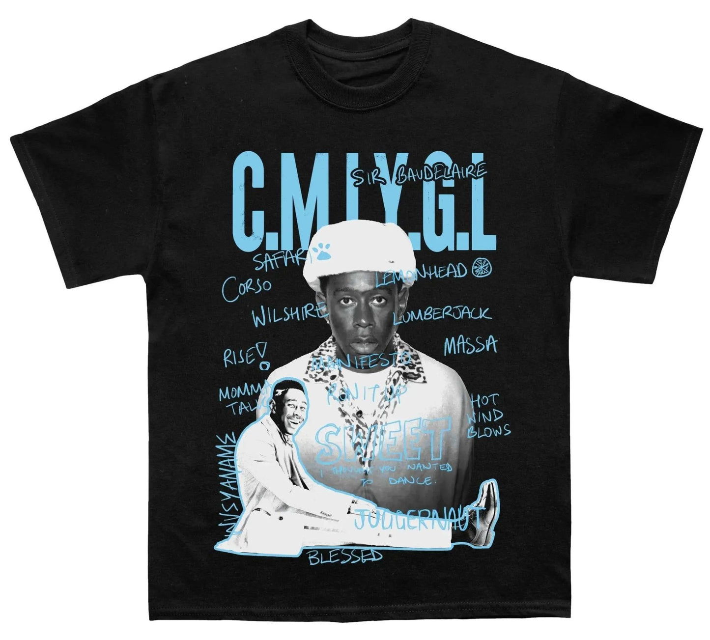 trendy t-shirt for men loose and fashionable versatile round neck 2025 new summer casual printed short sleeve top