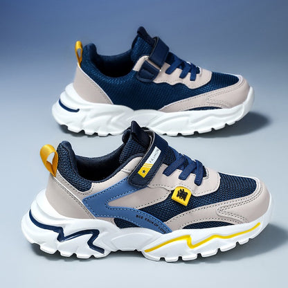 Kids Sports Shoes Boys Sneakers Trendy Non-Slip Running Walking Shoes For School Children Lightweight Casual Tennis Footwear