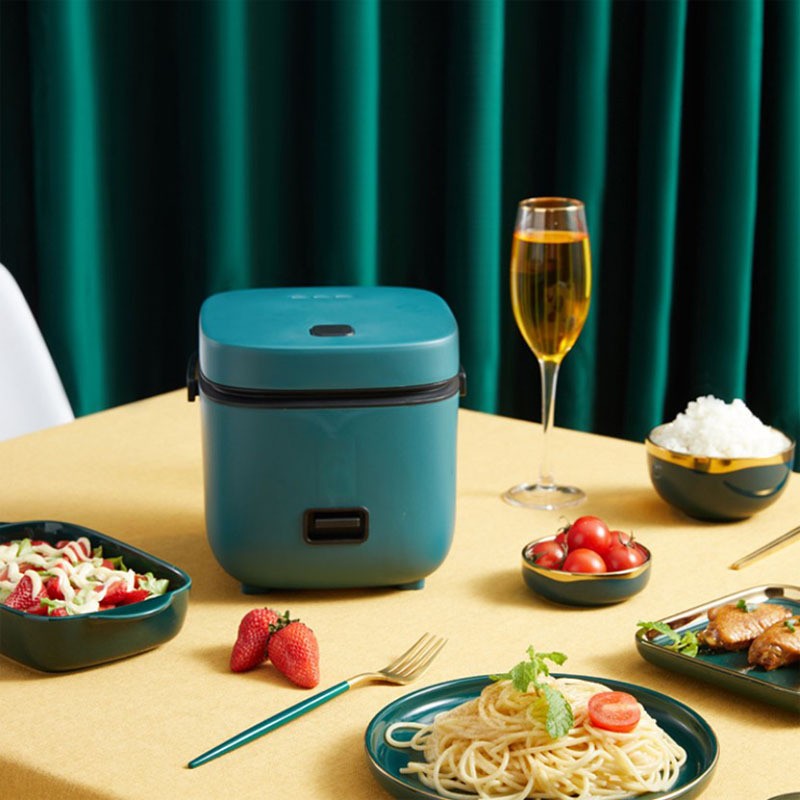 Mini Panela Elétrica de Arroz Automática Doméstica para Cozinha 1-2 Pessoas, Aquecedor de Alimentos a Vapor 1.2L Panela de Arroz Pequena