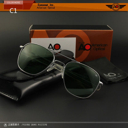 Aviation Sunglasses Men Women Outdoor driving glasses pilot American Army Military Optical AO  SunGlasses glasses Oculos de sol