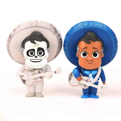 8 pçs/conjunto Filme Pixars COCO Bonecos de Ação Brinquedos Mini Desenho Animado Bonito Anime Brinquedos Modelo Crianças Para se divertir Presentes de Aniversário Decoração de Mesa