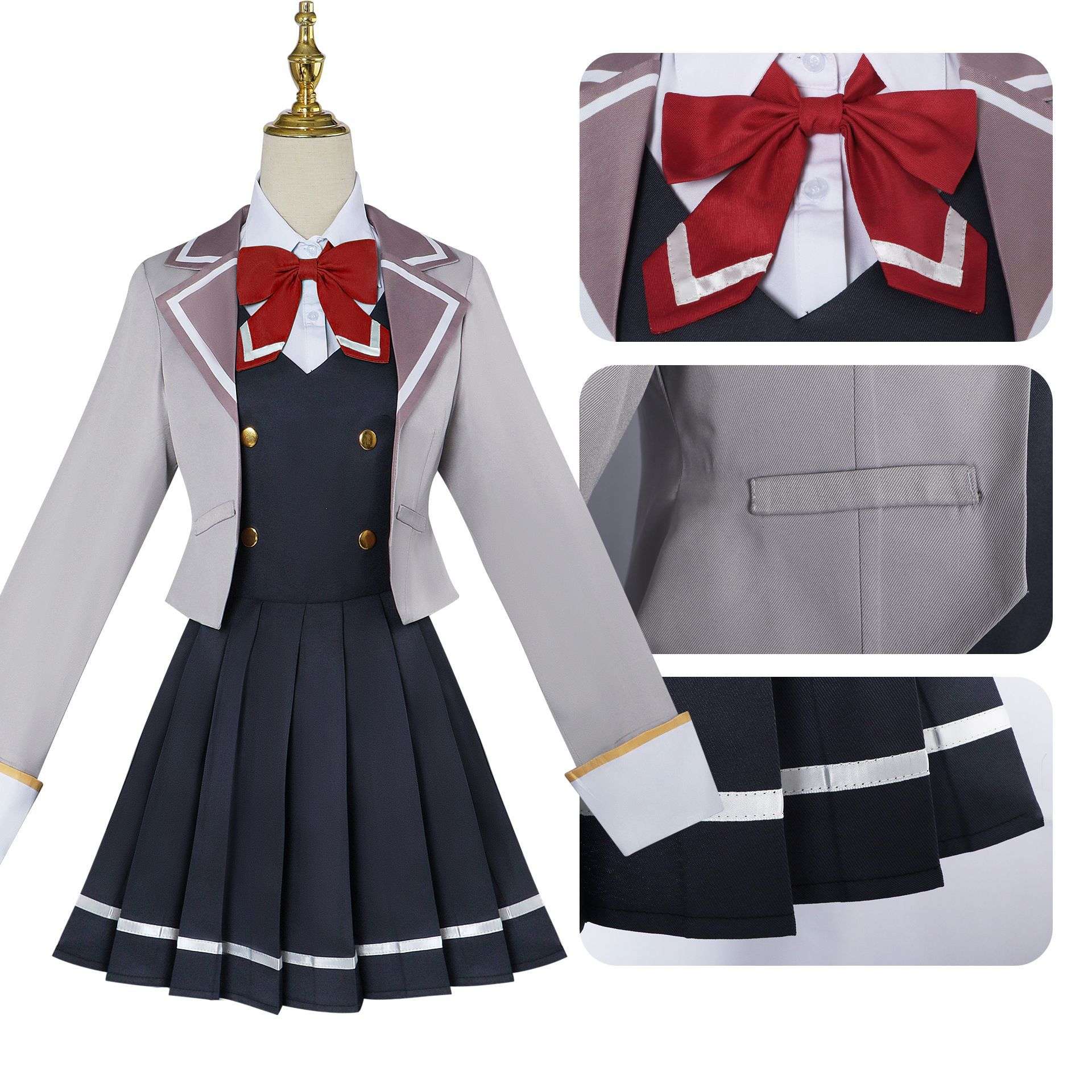 Anime Alisa Mikhailovna Kujou Cosplay Costume Wig Girl Jk Uniforms Hair Women Role Play Party Halloween Outfits Set