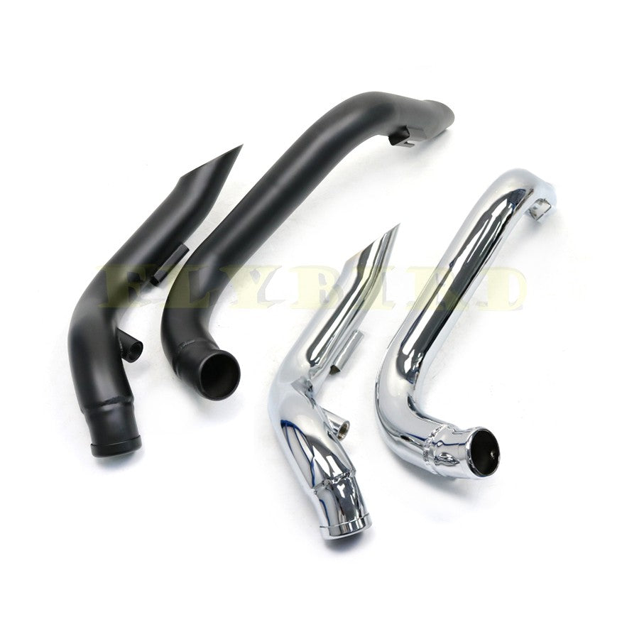 For Softail Chopper Bobber Custom Sportster XL883 883 1200 120M Black Chrome Retro Exhaust Motorcycle Pipe Muffler System Bike