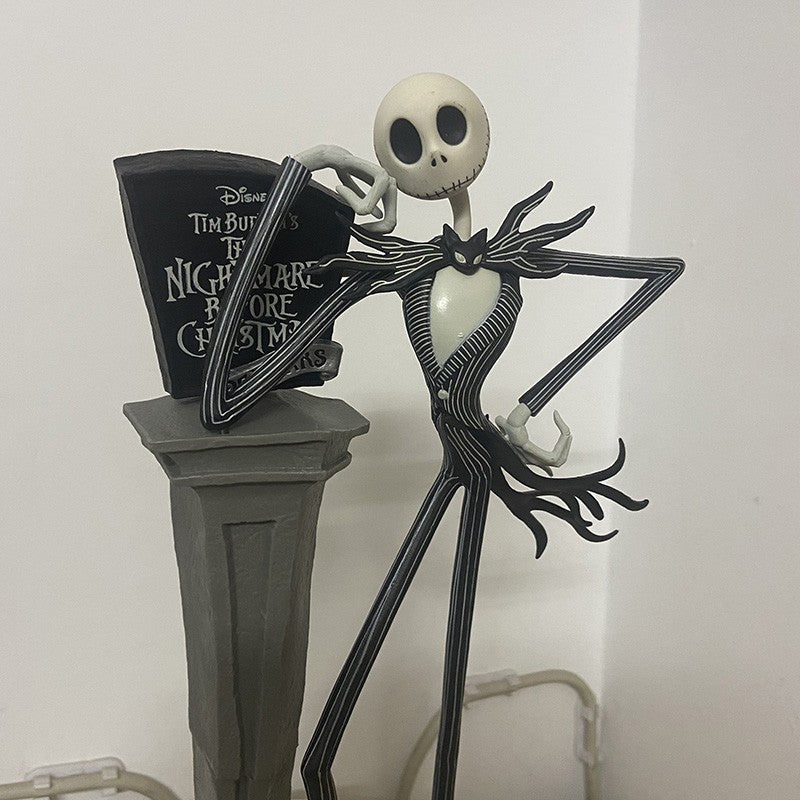 The Nightmare Before Christmas Jack Skellington Figures 25th Anniversary Years Tim Burton Figura Collectible Model Toys