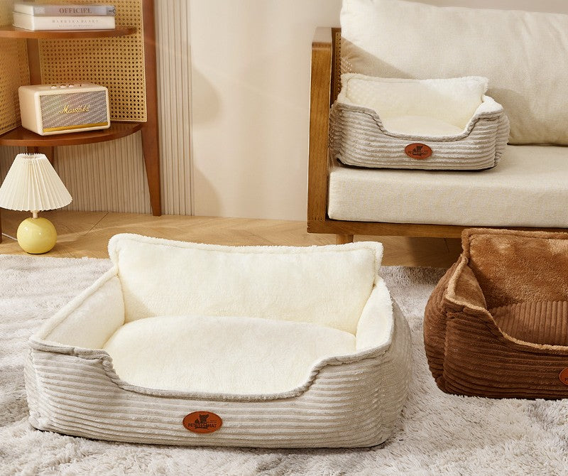 Cama para Cães e Gatos, Lavável, Sofá para Cães de Raças Pequenas a Médias, Tapete para Todas as Estações, Acessórios Duráveis e Confortáveis para Cães, Artigos para Animais de Estimação