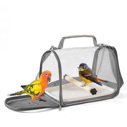 Criativa Gaiola de Viagem Portátil Transparente para Pássaros e Répteis, Ventilação Científica, Bolsa de Viagem Multiuso para Animais de Estimação