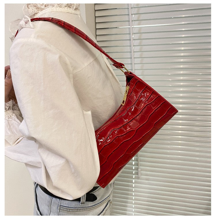 Fashion Exquisite Shopping Bag Retro Casual Women Totes Shoulder Bags Female Leather Solid Color Chain Handbag for Women 2024