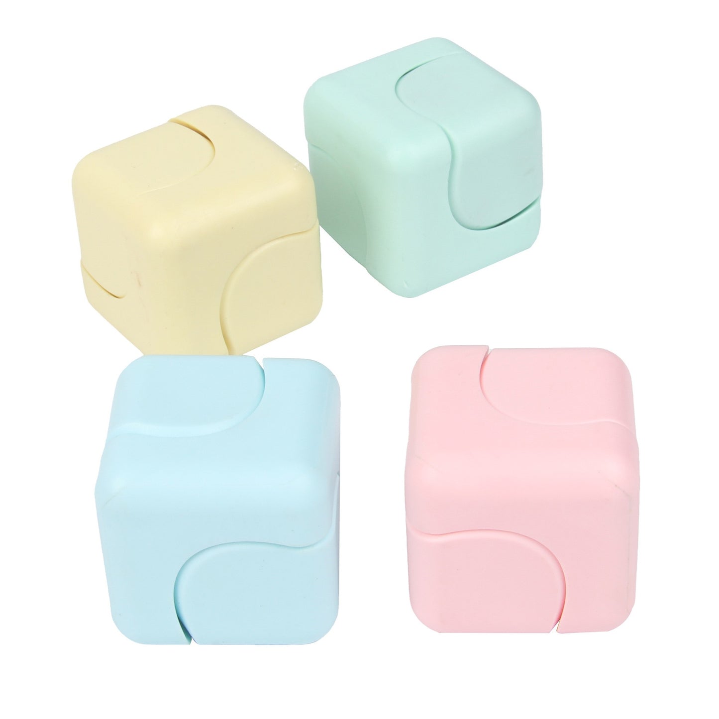 1/4/8PCS Square Rotating Cube Fingertip Pocket Pressure Reducing Gyro Toy Stress Relief Sensory Toys Kids Birthday Party Favors