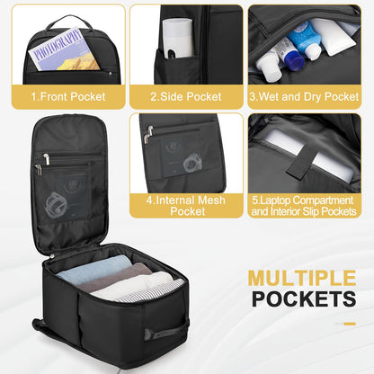 Ryanair Backpack 40x20x25 Cabin Bag, Hand Luggage Travel Backpack for Easyjet Cabin Bag 45x36x20, Laptop Backpack for Women/Men