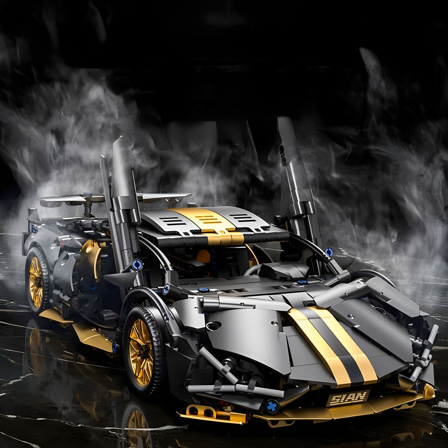 Blocos de Montar de Carro Esportivo de Corrida Técnico Maquete Técnicos para Adultos 1:14 DIY Supercarro Tijolo Quebra-Cabeça Brinquedos para Crianças e Adultos Presente?1280+peças?