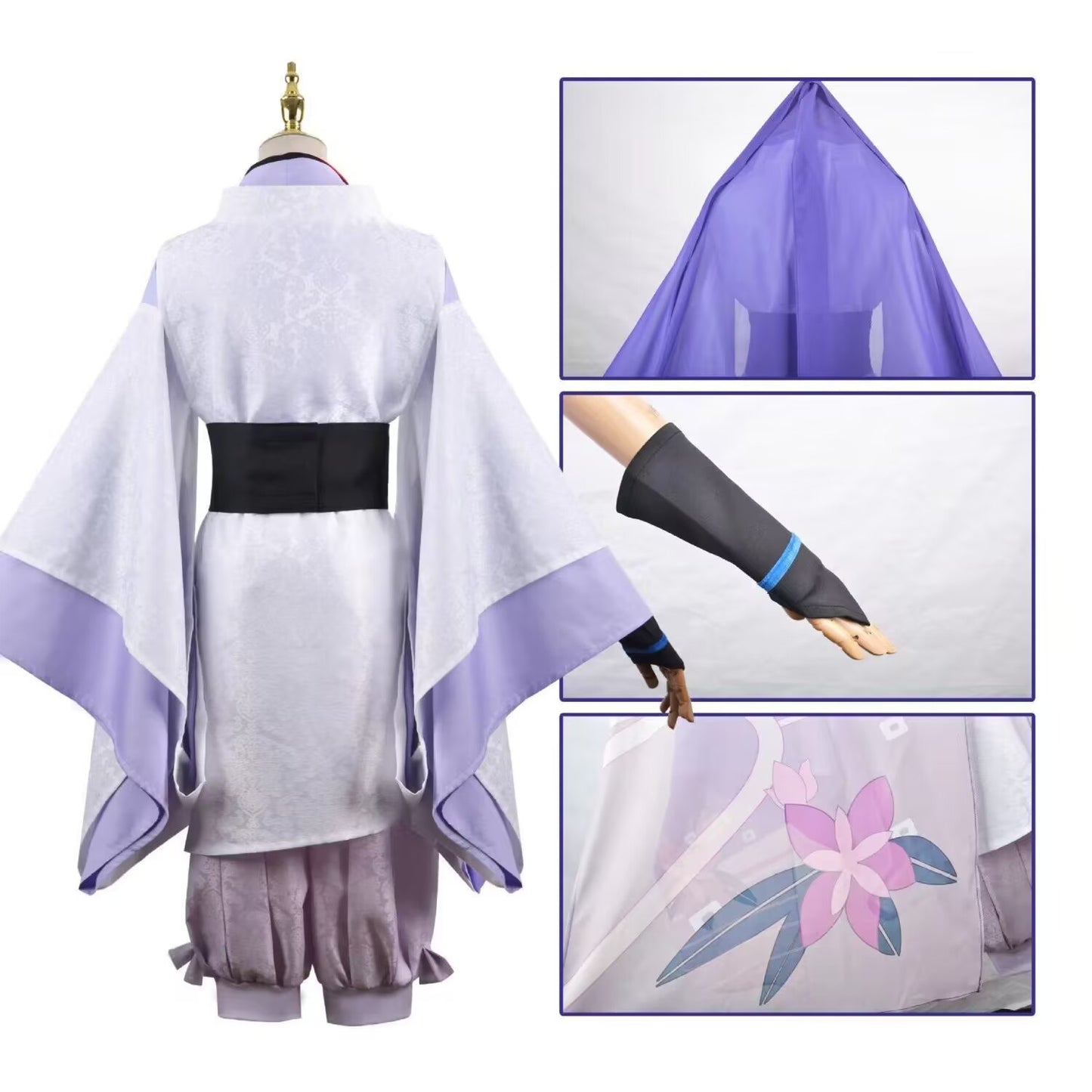 Scaramouche Wanderer Role Play Costume Complete Genshin Impact Cos Costume Past White Clothes Animation Festival Halloween