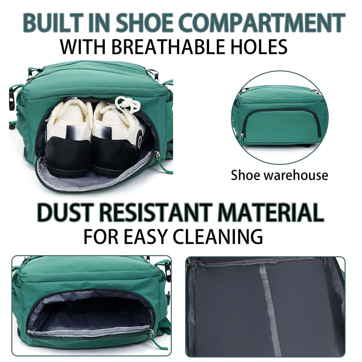 Mochila de viagem para mulheres e homens, aprovada para voos, impermeável, esportiva, casual, pequena para caminhada
