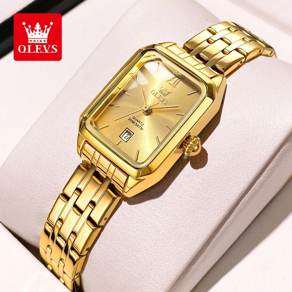 OLEVS 5616 Women Watch Luxury Brand Quartz Watch Classic Original Square Gold Women Watch Waterproof Luminous Watch Reloj Hombre