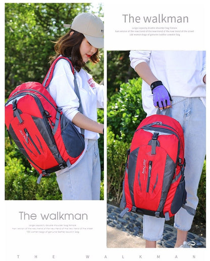 Mochila de Viagem Grande Capacidade Moda Masculina Escalada Esportiva Clássica para Viagem