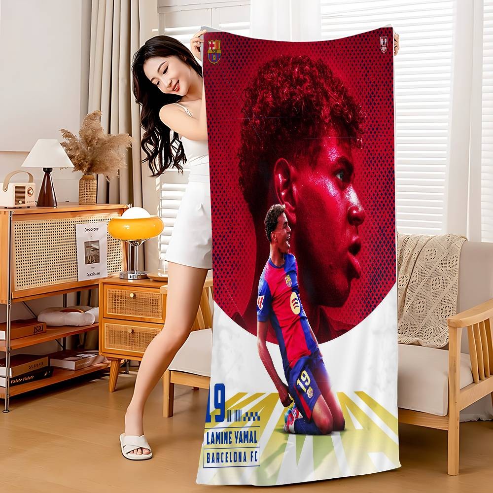 Popular Football Stars L-Lamine Y-Yamal Microfiber Beach Towel Absorbent dry Soft Yoga Swimming Resort Mountain Climbing Towel
