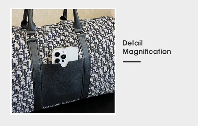 Women's Travel Totes Gym Bag Duffle Sports Fitness Business Casual Luggage Canvas Letter Handbag Outdoor Shoulder Weekend Bag