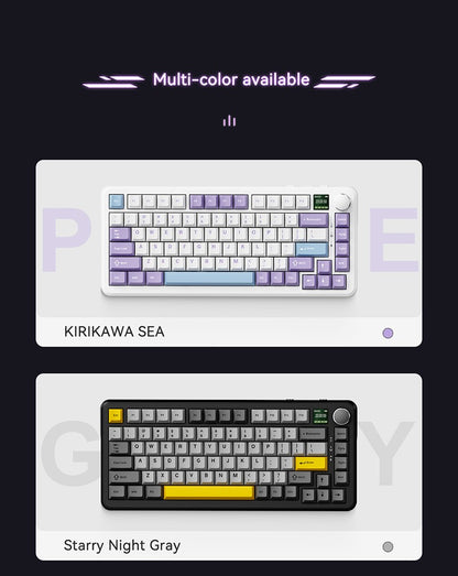 AJAZZ AK820 MAX HE Teclado Gamer Magnético de Efeito Hall, Acionamento Ajustável, Taxa de Sondeo de 8KHz, Gasket, Teclado com Fio