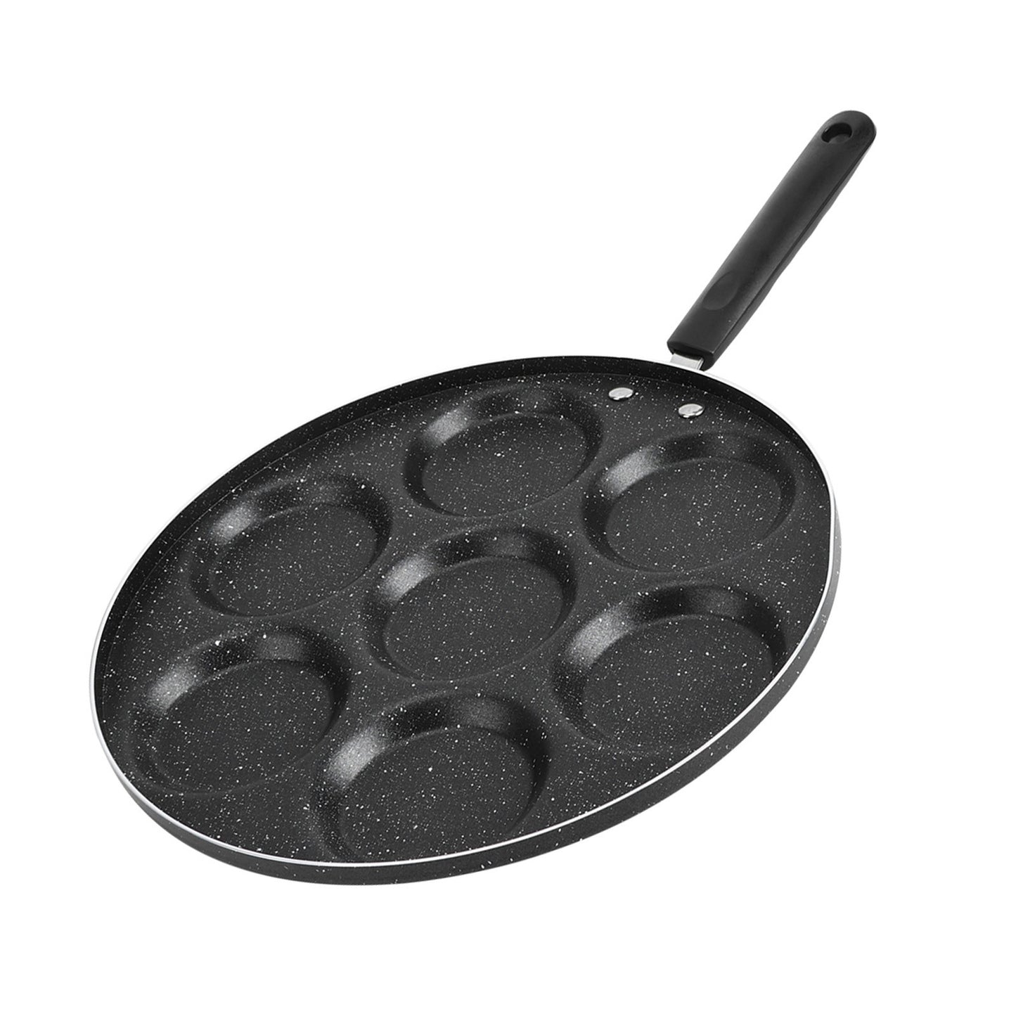 7 Holes Frying Pan Non Stick Fried Eggs Cooking Pan Burger Mold Household Kitchen Cookware