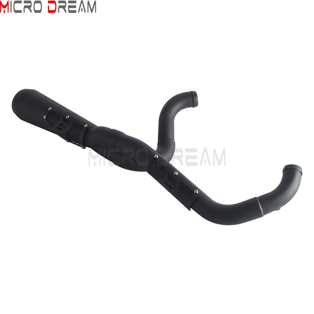 Slip-on Muffler Full Exhaust System 2-in-1 Muffler Pipe For Harley Dyna Low Rider S FXDLS Super Wide Glide FXD FXDWG   FXDF FXDB