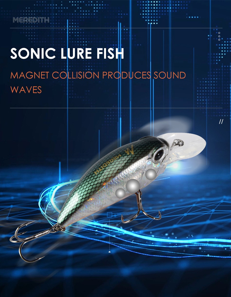 MEREDITH JERK CRANK M65 8A 14g Hot Model Isca de Pesca Artificial Rígida 11 Cores Wobbler Minnow Profissional de Qualidade Profundidade 2.0-2.5m