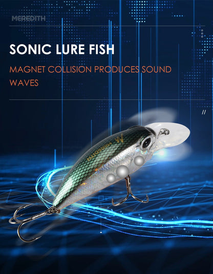 MEREDITH JERK CRANK M65 8A 14g Hot Model Isca de Pesca Artificial Rígida 11 Cores Wobbler Minnow Profissional de Qualidade Profundidade 2.0-2.5m