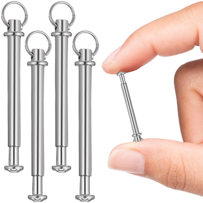 5 Sets Folding Fan Repairing Kit Metal Rivets Hand Folding Fan Repairing Kit Stainless Steel Shaft Rivets Nuts 25mm 29mm