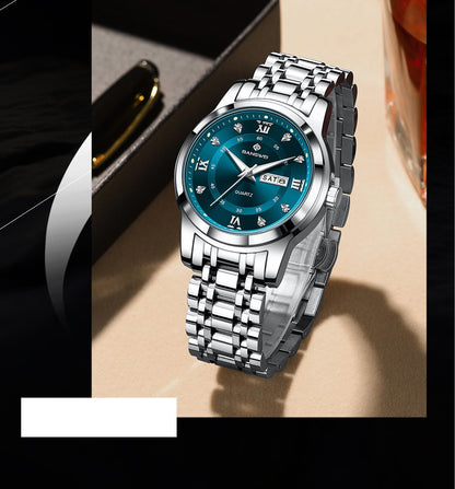 LIGE Brand BANGWEI Quartz Man Watch Fashion Stainless Steel Band Business Luxury Diamond Waterproof Calendar Watches for Men+Box