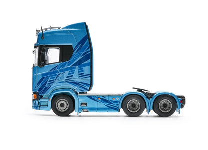 Masdi 1/64 Scania 770S V8 Caminhão Howo HW1006 Militar Verde Liga de Carro Modelo Miniatura Coleção Diecast Enfeite Modelo Hobby Brinquedo