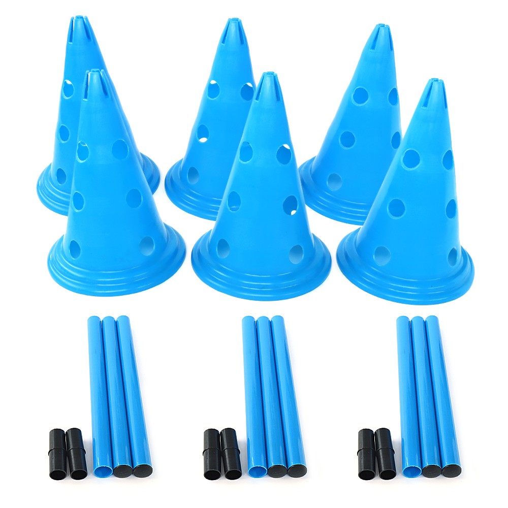 Produtos para Treinamento de Cães 3 Peças Duráveis para Correr, Pular e Apostar, Estacas para Esportes ao Ar Livre para Animais de Estimação, Poste Portátil para Agilidade de Animais de Estimação