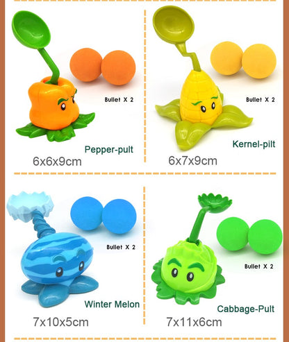 PLANTS VS ZOMBIES 2 Toys Full Set New Role Pea Shoote Alliance Bullet Ejection Attack Walking Dead Children's Gifts Delivery Bag