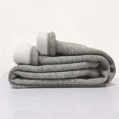 Girls Fleece-Lined Winter Thermal Pants Children Thickened Warm Soft Black White Gray Pink Outdoor Leggings for Kids Clothing