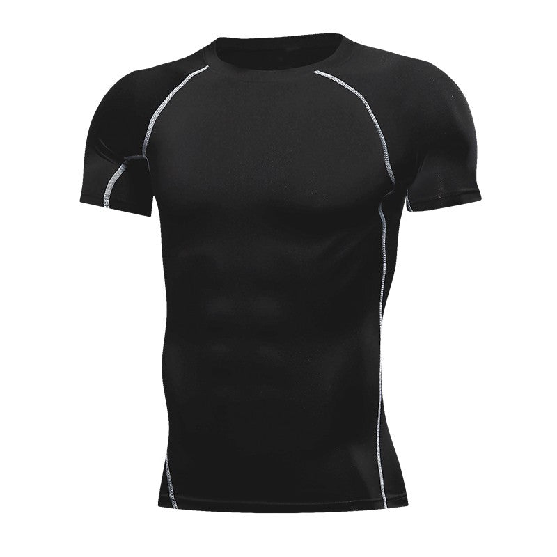 Men's Running Compression Tshirts Quick Dry Soccer Jersey Fitness Tight Sportswear Gym Sport Short Sleeve Shirt Breathable