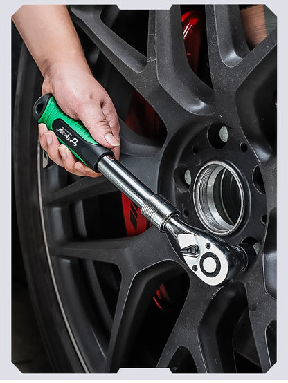 Chave Catraca Telescópica Soquete para Reparação Automotiva, Conjunto de Catraca com Cabeça Ajustável, Chave de Liberação Rápida de 72 Dentes, Ferramenta Manual