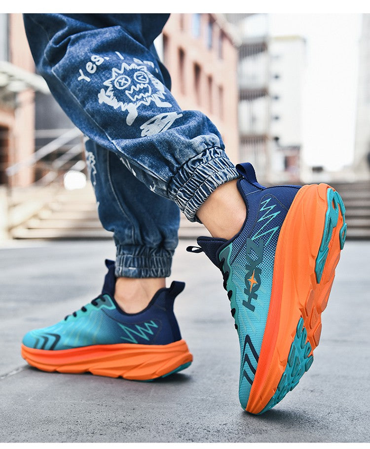 Tênis de Corrida Masculino com Placa de Carbono e Amortecimento de Ar, Tênis Esportivo Feminino Macio e Robusto, Sapatos Casuais para o Dia a Dia e Caminhada ao Ar Livre