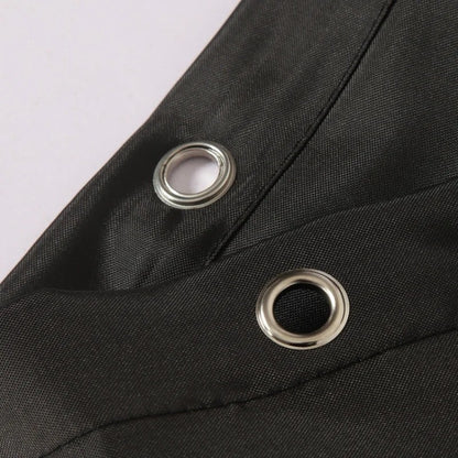 Cortinas de Chuveiro Pretas Modernas Tecido Impermeável Cor Sólida Cortinas de Banho Para Banheiro Banheira Grande Cobertura de Banho Larga Com Gancho