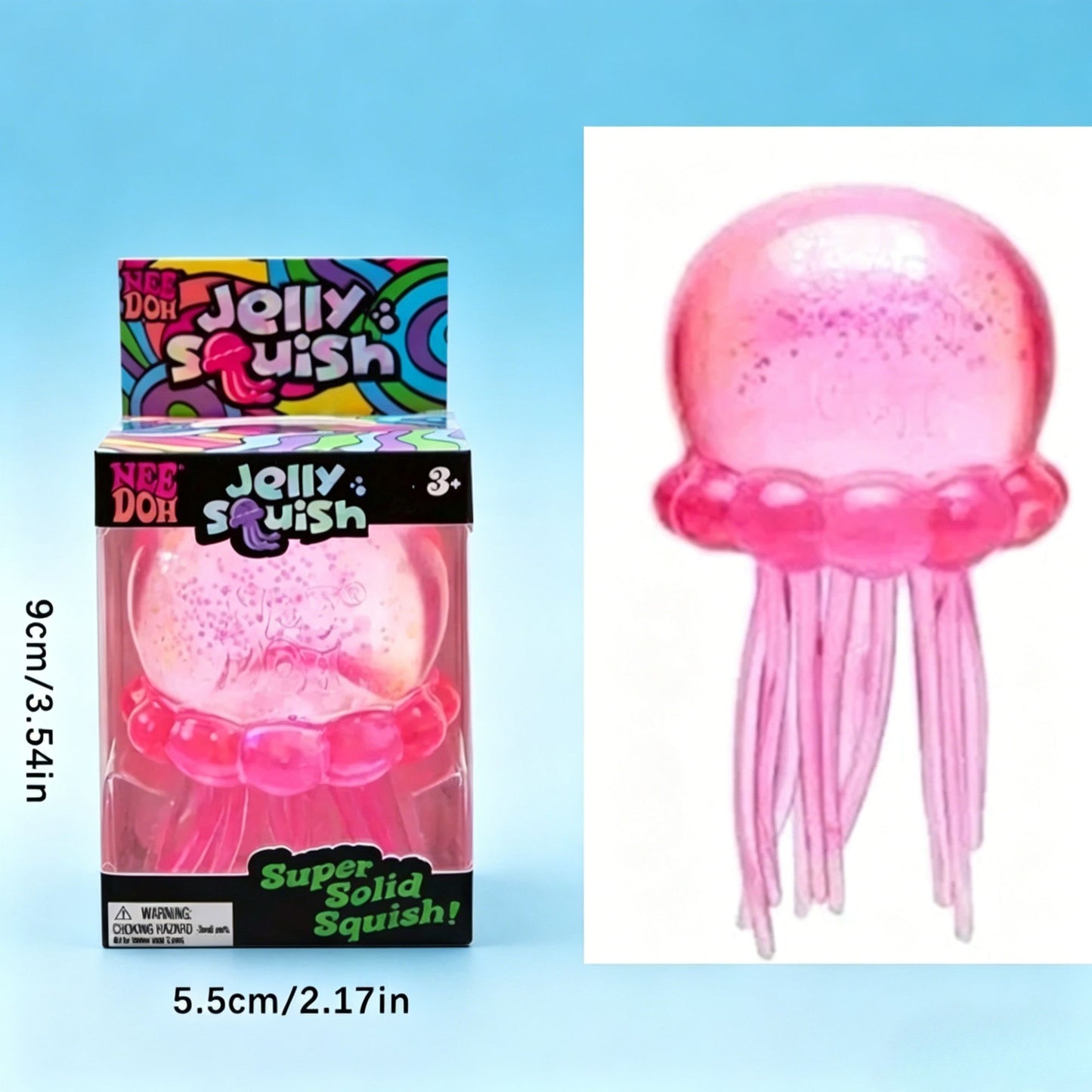 2026 hot Cute Nee Doh Jelly Hops Octopus Fidget Toy, Waterproof Water Play Sensory Toy, Great Gift for Boys and Girls