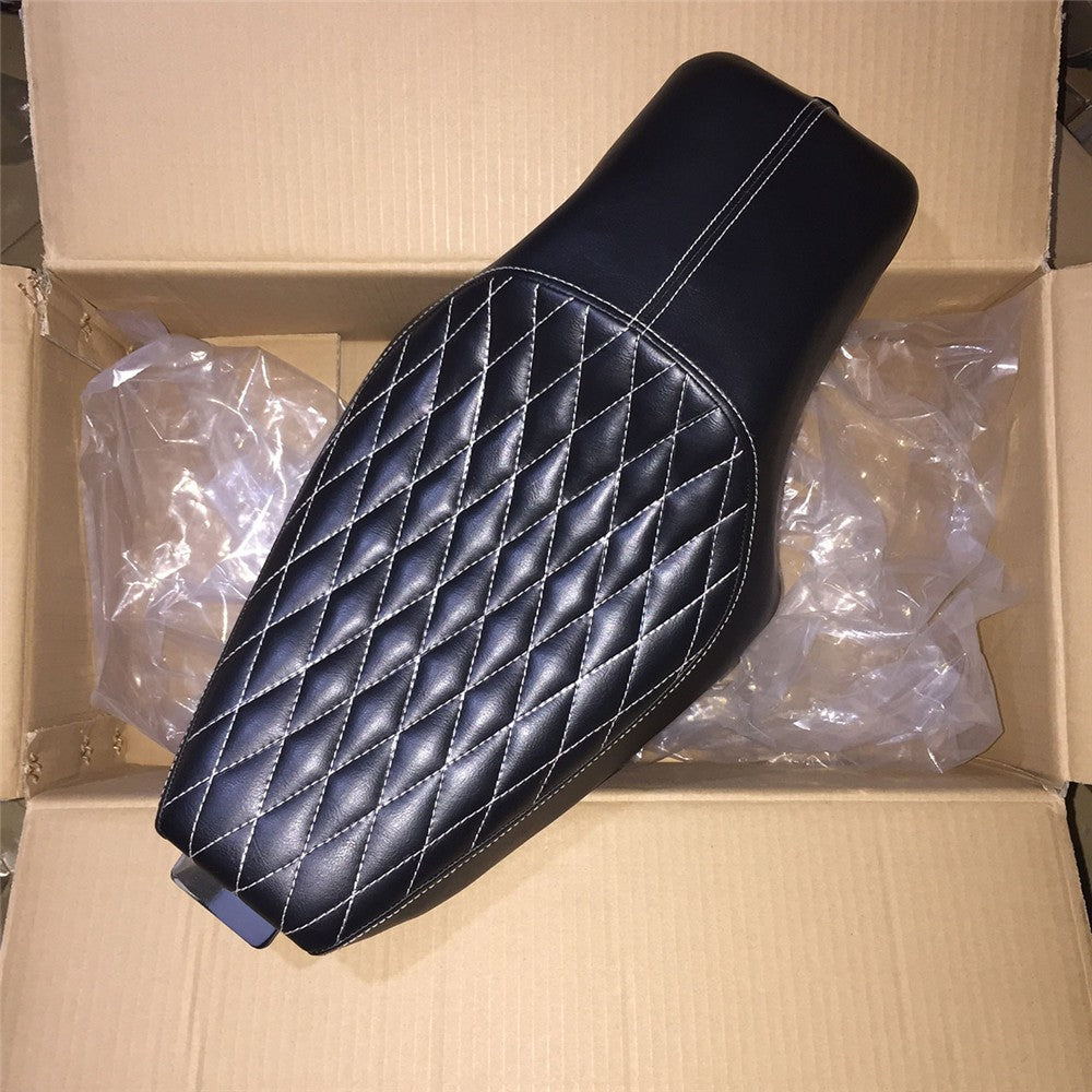 Assento de Couro Sintético (PU) de Motocicleta para Piloto e Garupa Dianteiro Traseiro para Harley Sportster XL Iron 883 1200 48 Forty-Eight 2004-2015 16