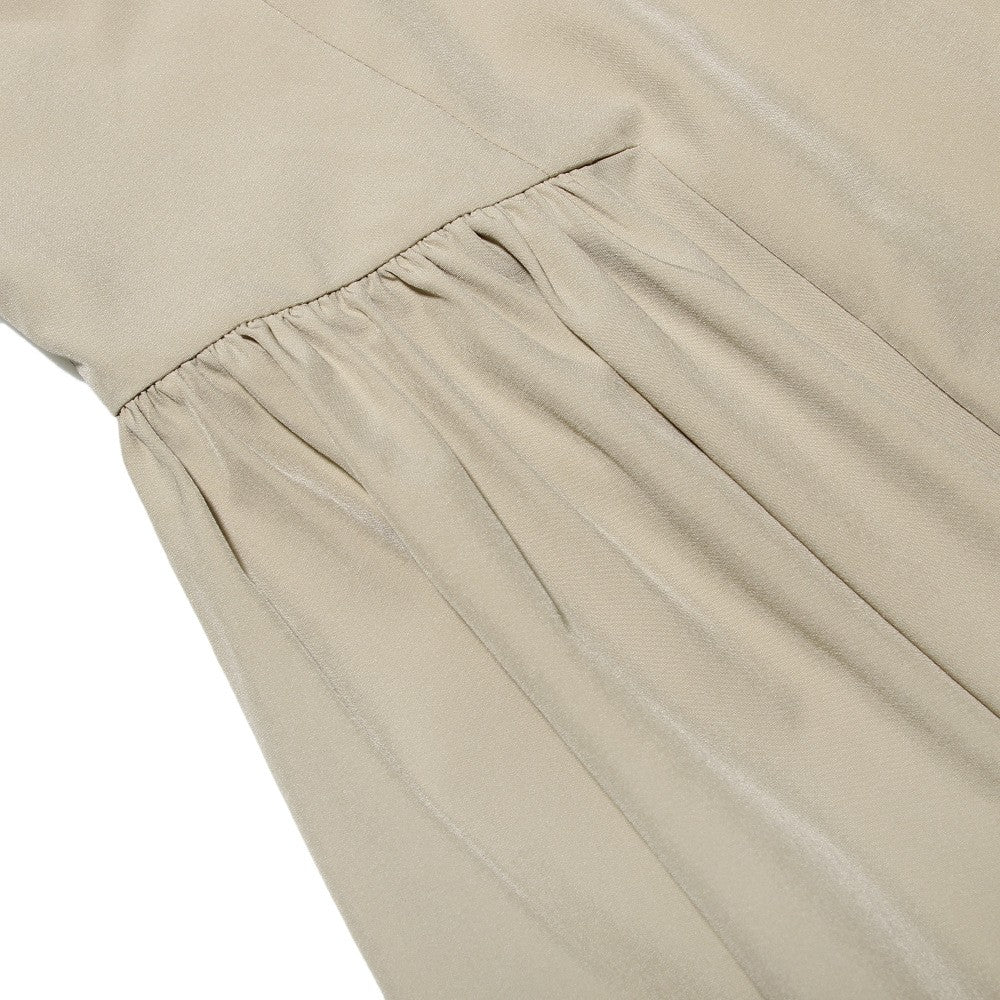 Summer Women Elegant Sleeveless Backless Pleated Dresses Lady Sexy Solid Sling M